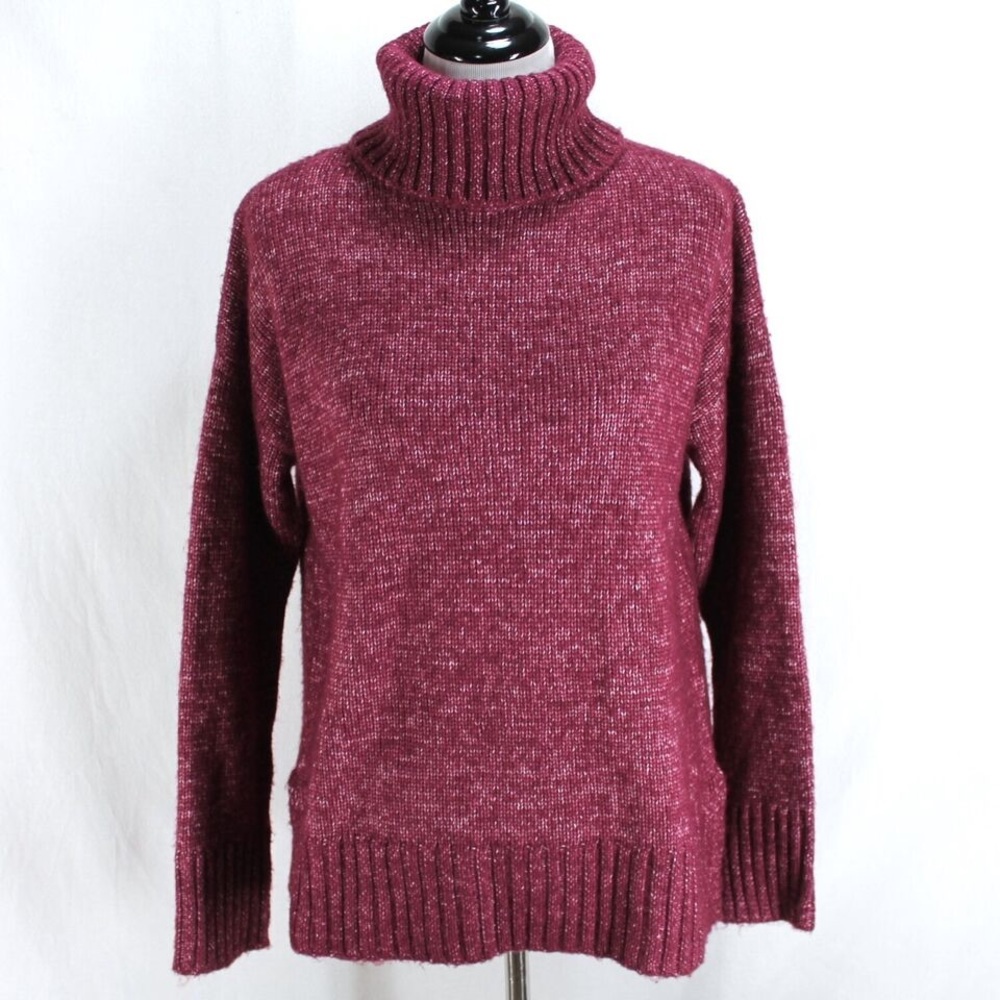 Banana Republic - Maroon Oversized Turtleneck Sweater - Size Small NWT